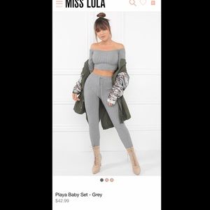 Lola Shoetique 2 piece Playa Baby Set Black